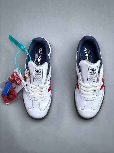 Adidas Originals Samba OG 2024新款男女生森巴舞系列低幫休閒運動板鞋