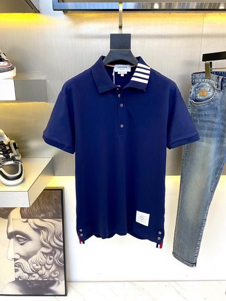 thom browne polo衫 2022新款 湯姆·布朗TB翻領短袖polo衫 MG1005款