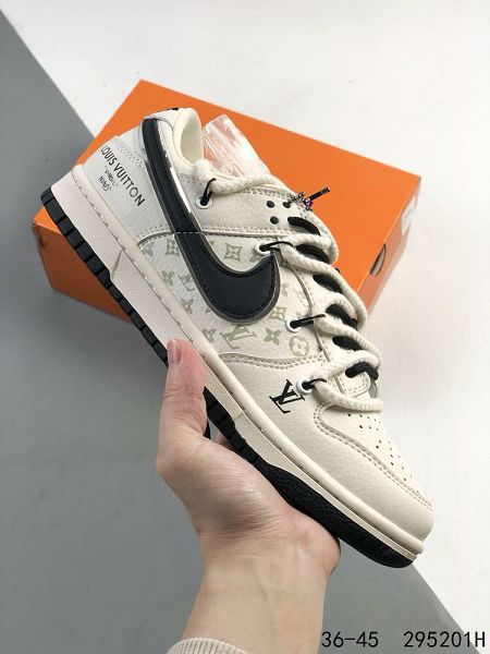 Nike SB Dunk Low 2024新款男女生綁繩綁帶系列 LV聯名復古低幫休閒運動滑板板鞋