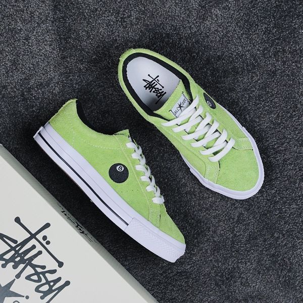 Converse x Stussy 2022新款 反毛皮男女款休閒板鞋