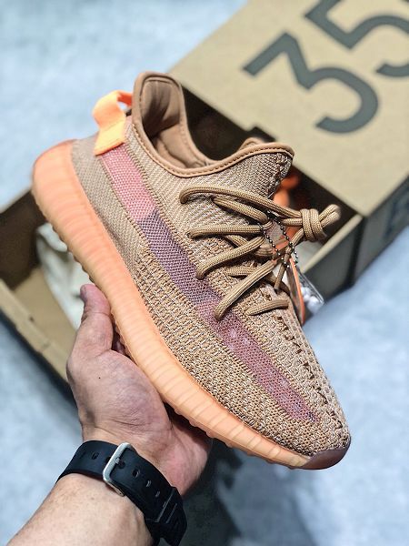 Adidas Yeezy Boost 350 V2 2020新款 真爆椰子情侶款慢跑鞋 帶半碼