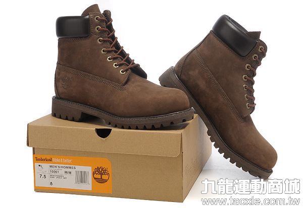 踢不爛 timberland 10061款高幫潮流耐磨情侶鞋 棕色 