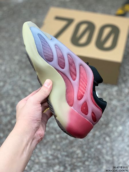 Adidas Yeezy 700 V3 2022新款 霓虹漸變男女款復古老爹鞋47