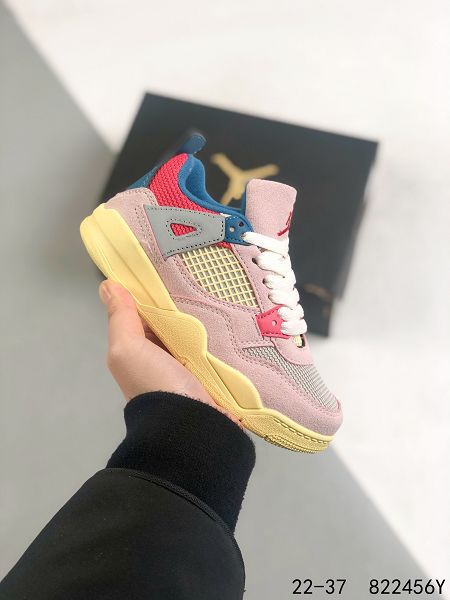 Air jordan 4 Retro 2022新款 喬丹4代高幫童款復古運動籃球鞋