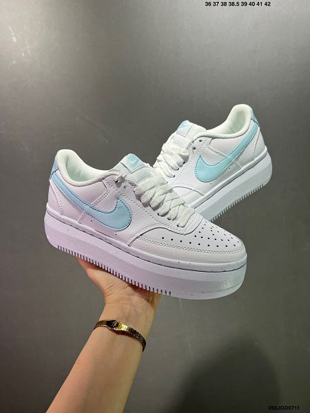 Nike Court Vision Alta LTR Low 2024新款男女生學院視覺阿爾塔系列鬆糕休閒運動皮革厚底板鞋