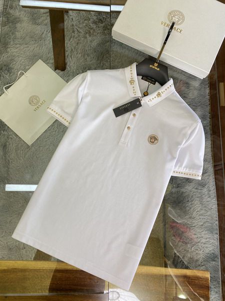 versace polo衫 2021新款 凡賽斯翻領短袖polo衫 MG0319款