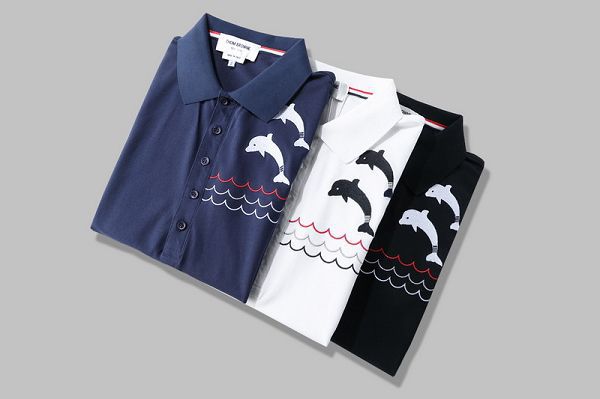 thom browne polo衫 2021新款 湯姆·布朗翻領短袖polo衫 MG0320款