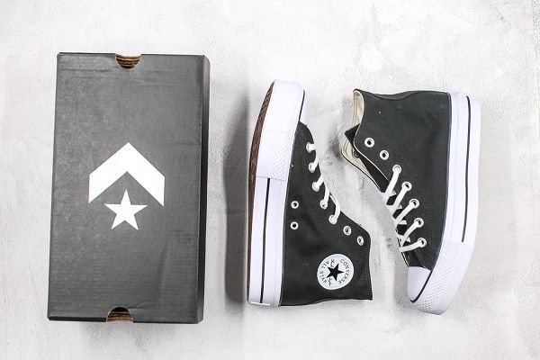 Converse Chuck Taylor All Star 2020新款 增高厚底帆布女子板鞋