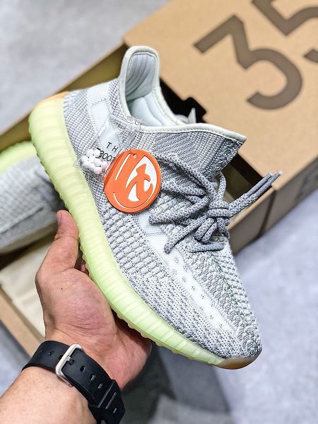 Adidas Yeezy Boost 350 V2 2020新款 真爆椰子情侶款慢跑鞋 帶半碼