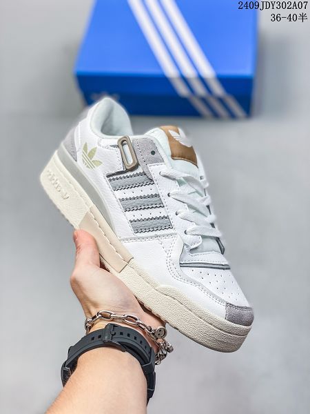 adidas Forum 84 Low 2024女生低幫摩術貼 百搭潮流休閒運動板鞋 