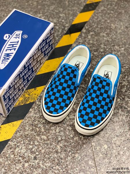 Vans Slip-On 2021新款 棋盤格一腳蹬低幫潮帆布鞋情侶懶人板鞋