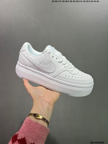 Nike Court Vision Alta LTR Low 2024新款男女生學院視覺阿爾塔系列鬆糕休閒運動皮革厚底板鞋