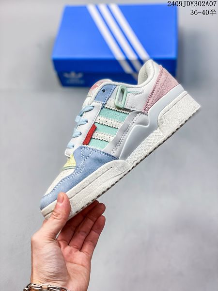 adidas Forum 84 Low 2024女生低幫摩術貼 百搭潮流休閒運動板鞋 