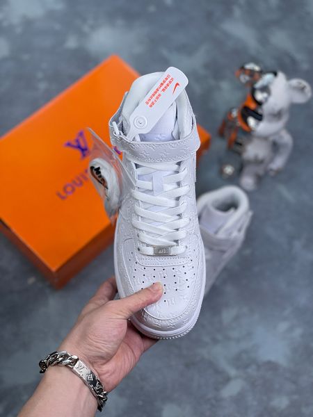 NIke Air Force 1 '07 Low LV聯名 2024全新男女款白馬王子中幫休閒板鞋