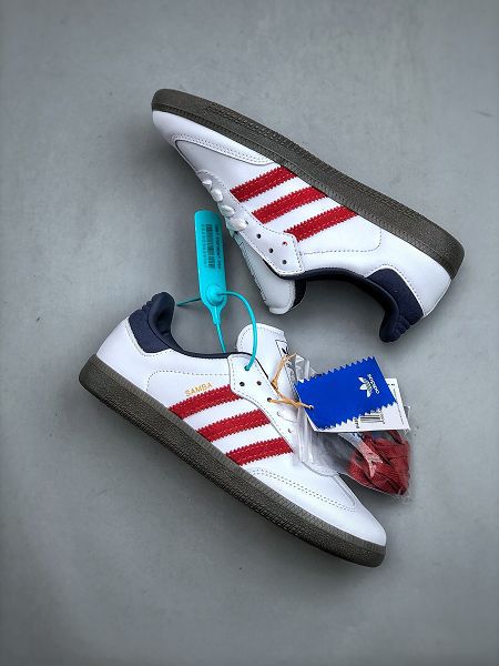 Adidas Originals Samba OG 2024新款男女生森巴舞系列低幫休閒運動板鞋