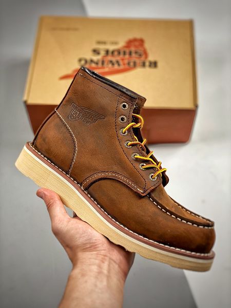 red wing 2022新款 紅翼高幫增高厚底耐磨休閒鞋