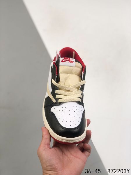 Travis Scott x Air Jordan 1 YY Retro High OG 2021新款 三方聯名倒勾男女款運動籃球鞋