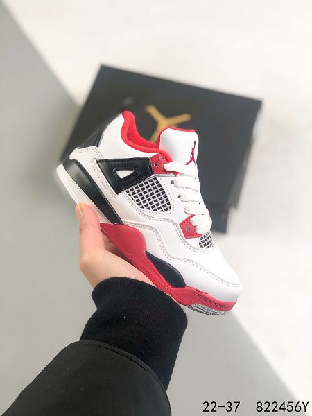 Air jordan 4 Retro 2022新款 喬丹4代高幫童款復古運動籃球鞋