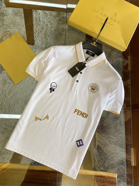 fendi polo衫 2021新款 芬迪翻領短袖polo衫 MG0318款