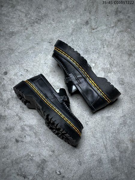 Dr.martens 2023新款 馬丁大夫牛皮厚底粗跟馬丁靴