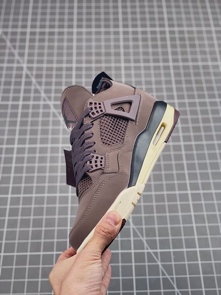 A Ma Maniere x Air Jordan 4 Retro VioletOre 2023新款 喬丹4代男女款酒紅色籃球鞋