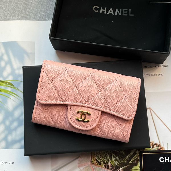 Chanel皮夾 香奈兒2023新款零錢包 ZJP0214時尚卡包翻蓋短夾