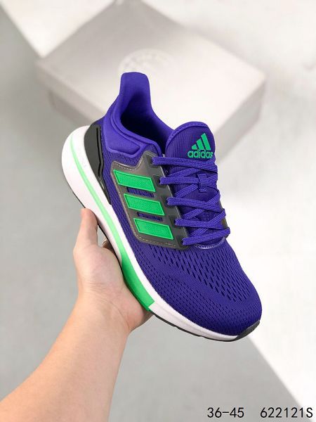 Adidas EQ21 Run 2022新款 全新緩震男女款休閒運動跑鞋