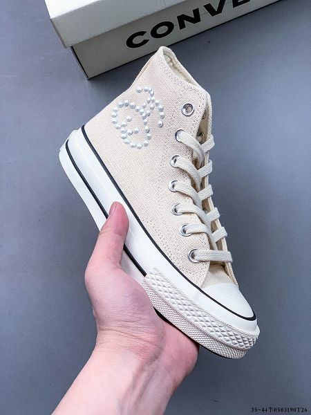 Converse x Stussy 1970s 2023新款 聯名小香風亞麻男女款高幫帆布鞋