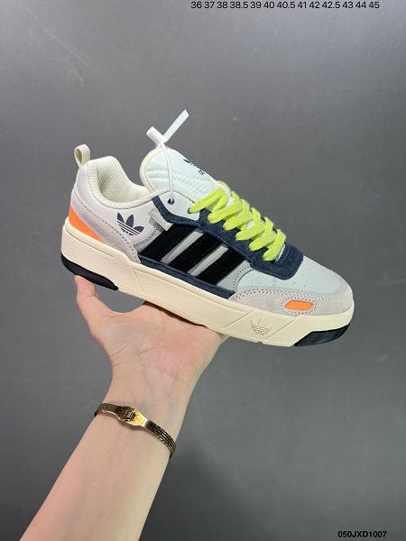 Adidas Originals Post UP 鋸齒狀三條紋中幫情侶款運動鞋