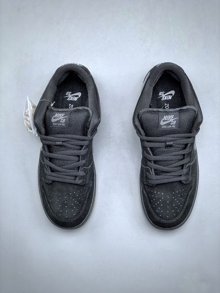 Nike SB Dunk Low 黑灰色 男女款低幫休閒運動滑板板鞋