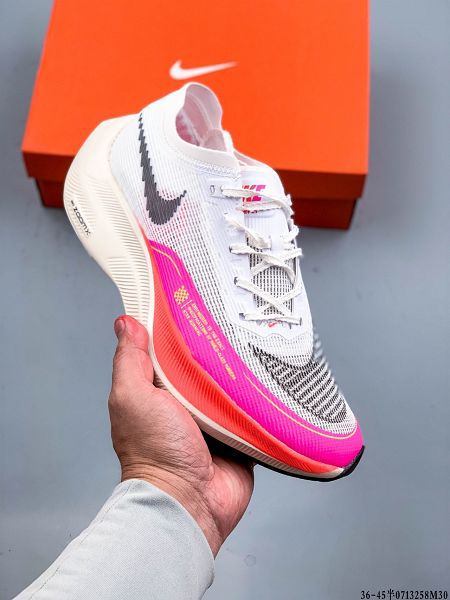 Nike ZoomX Vaporfly NEXT% 2021新款 馬拉松輕質透氣男女款運動跑步鞋 帶半碼