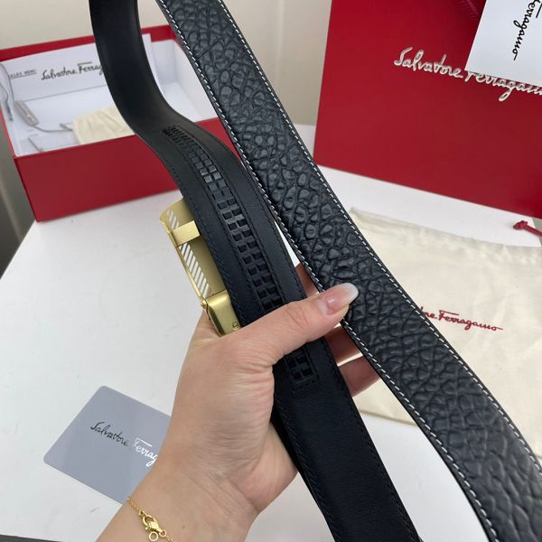 salvatore ferragamo皮帶 菲拉格慕2022新款 HF032701頭層牛皮大象紋時尚腰帶