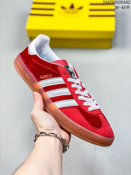 Adidas Originals GazelleEsquisite Gucci 羚羊系列 2024新款男女鞋 低幫復古百搭休閒運動板鞋