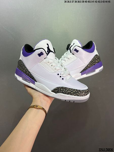 Air Jordan 3 JTH Justin Timberlake & Tinker Hatfheld 2022新款 喬丹3代白手稿聯名男女款籃球鞋