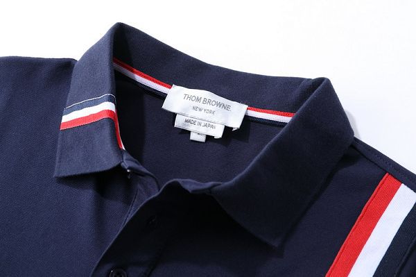 thom browne polo衫 2021新款 湯姆·布朗翻領短袖polo衫 MG0319款