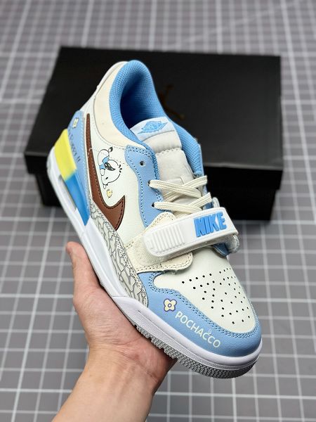 Air Jordan Legacy 312 慵懶大熊貓 國風特殊手繪系列休閒板鞋 2024新款情侶鞋