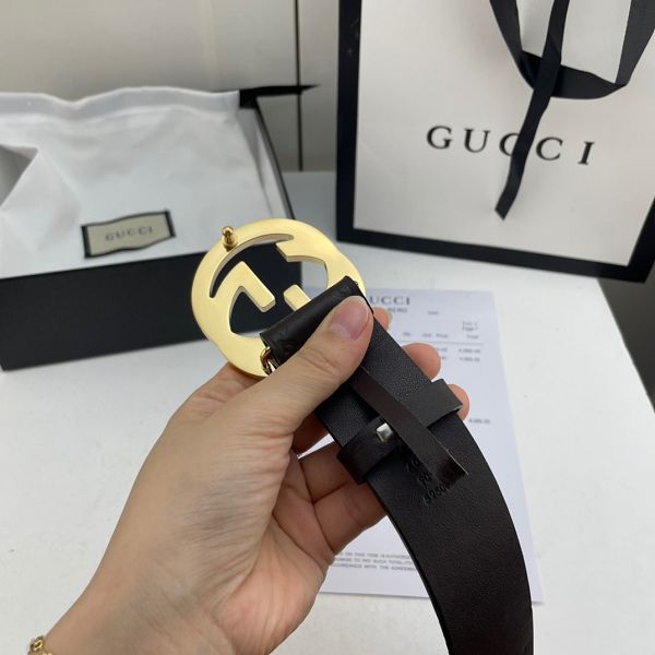 gucci皮帶 古馳2022新款 HF0523-13牛皮壓花紋時尚腰帶