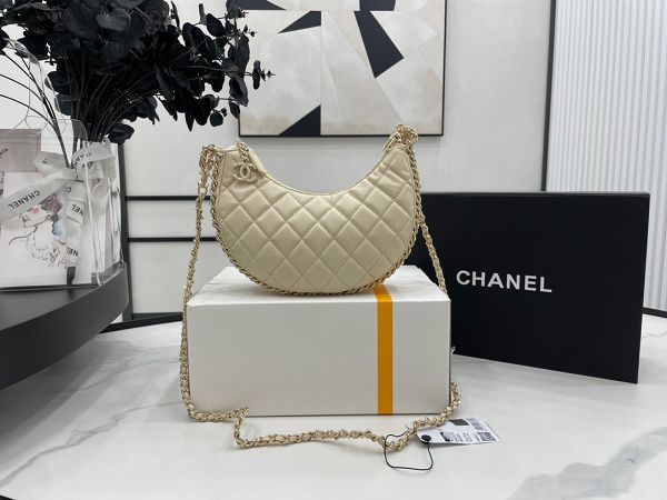 chanel包包 香奈兒2023新款手提包 DSAS3917月牙包單肩斜挎包