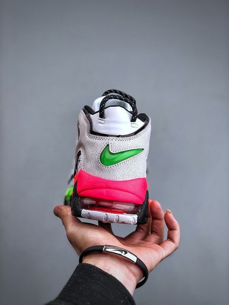 Nike Air More Uptempo'96Racer Pink and Green Strike皮蓬一代系列 2024最新男女鞋經典高街運動文化籃球鞋