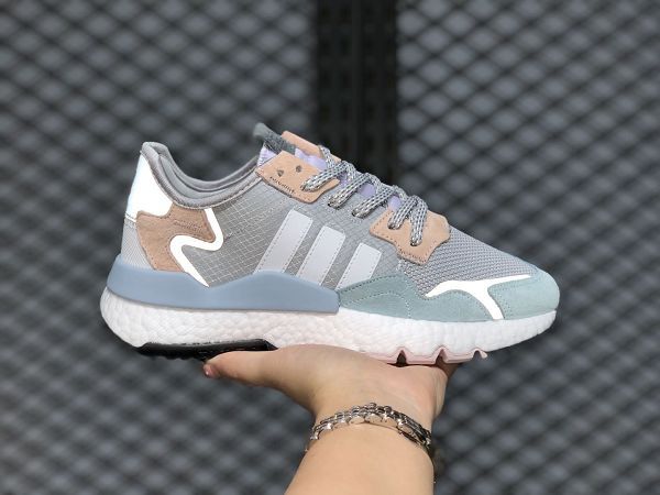 Adidas Boost Nite Jogger 2020新款 針織面3M反光夜行者情侶款復古慢跑鞋 帶半碼