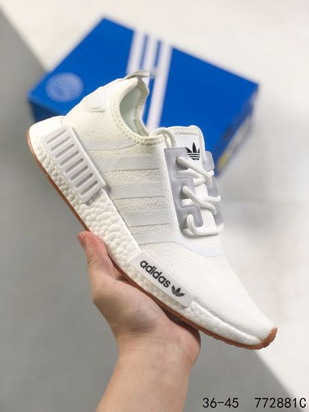 Adidas Boost NMD R1 2023新款 彈力針鞋織面男女款慢跑鞋