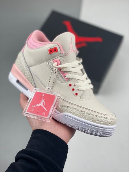 Air Jordan 3 RetroLaser Orange 2022新款 邁克爾·喬丹AJ3代女款中幫復古運動籃球鞋