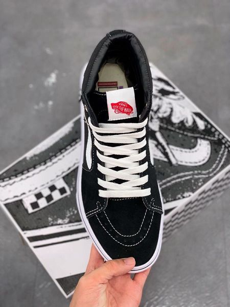 Vans Old Skool 2021新款 萬斯帆布麂皮拼接高幫男女款休閑板鞋