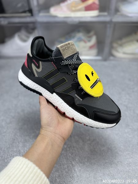 Adidas Nite Jogger Boost 全新升級 三葉草 聯名夜行者情侶款休閒跑鞋