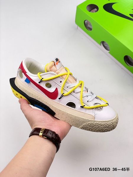 Off-White x Nike Blazer Low 2022新款 開拓者異型解構系列男女款運動板鞋