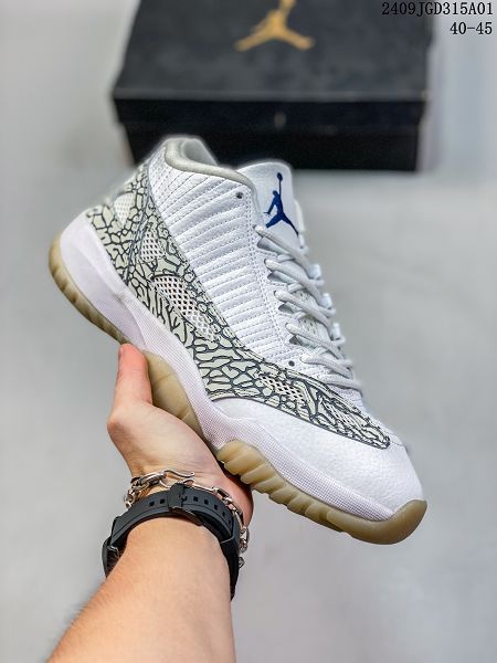 Jordan Air Jordan 11 Low Diffused Blue 防滑 低幫 復古籃球鞋 2024男款