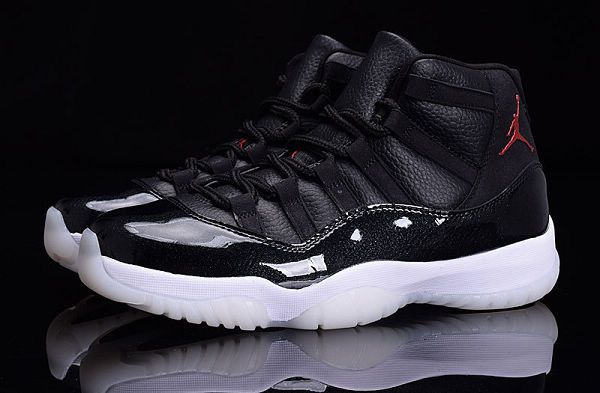 air jordan 11 low 2016新款 喬丹11代大魔王男女生戰靴 時尚氣墊籃球鞋 黑色