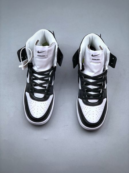 AMBUSH x Nike Dunk High 皮革熒光大鈎 扣籃系列 2023最新男女款高幫休閒運動板鞋