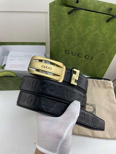 gucci皮帶 古馳2022新款皮帶 HF0522-26牛皮壓花紋時尚腰帶