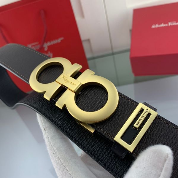 salvatore ferragamo皮帶 菲拉格慕2020新款 HF202035牛皮牙簽紋時尚腰帶